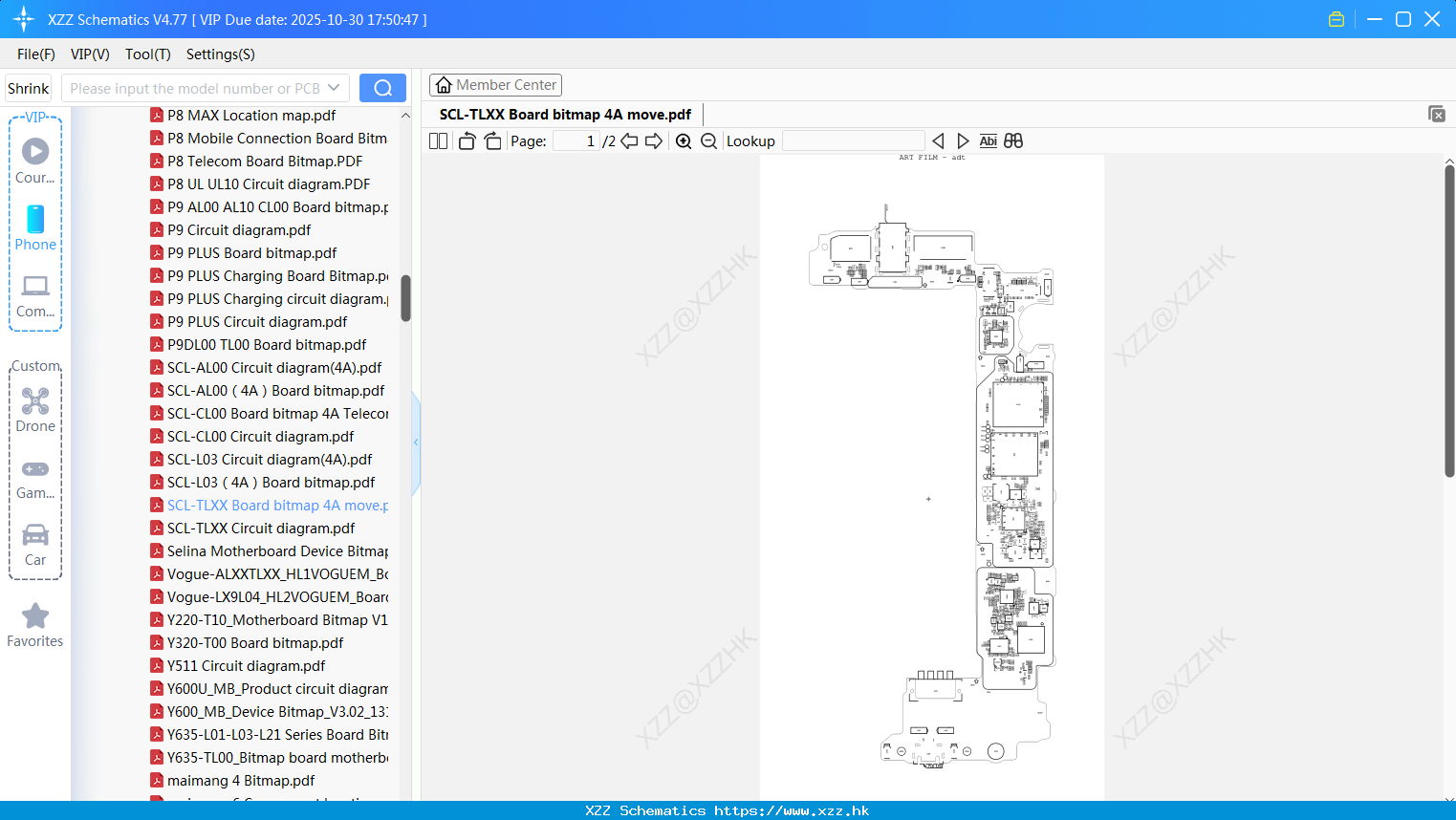 Huawei SCL-TLXX Board Bitmap 4A Move